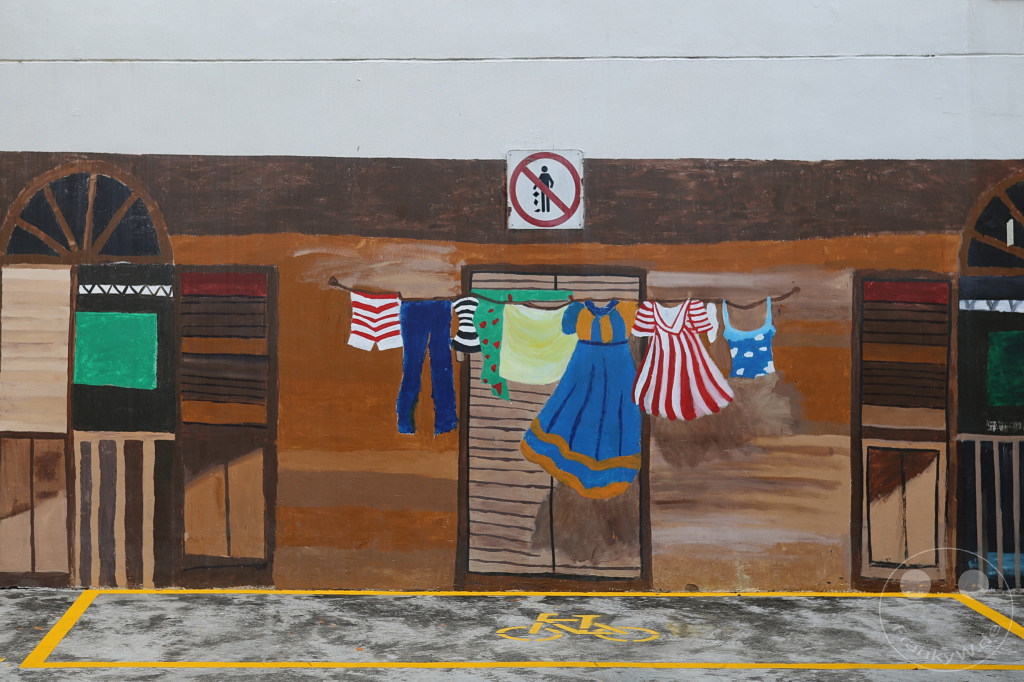 Singapur - Streetart - big laundry