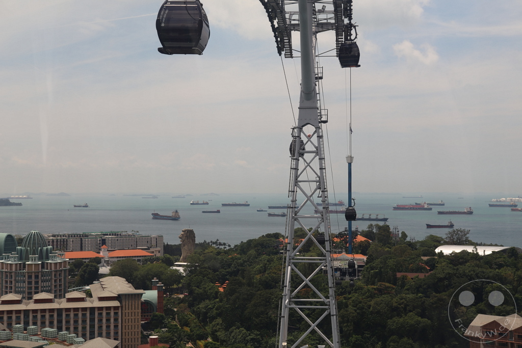 Singapur - Straits of Singapore - ropeway