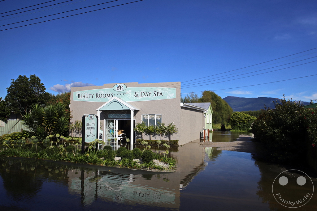 New Zealand South Island - Motueka - Überschwemmung