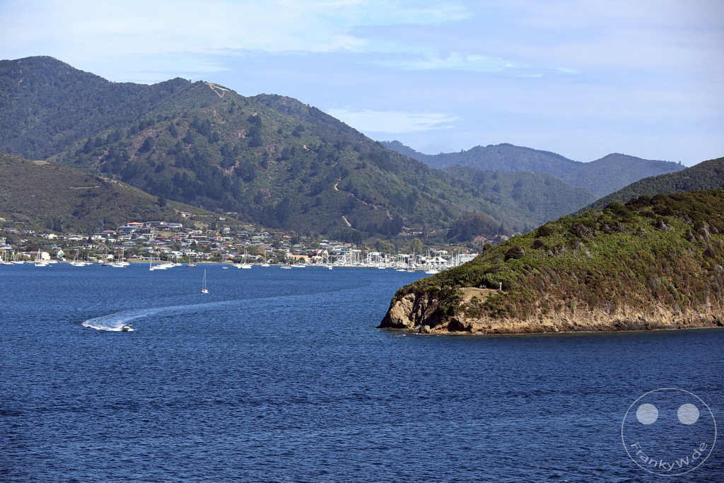 New Zealand South Island - Interislander Cook Strait Ferry - Waikawa Bai - Queen Charlotte Sound