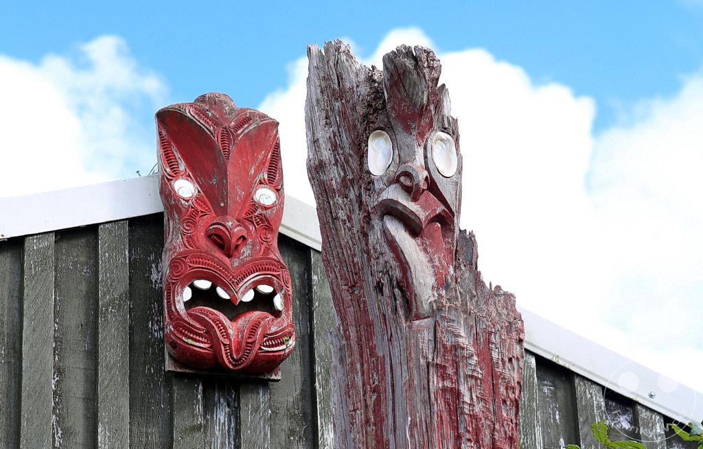 New Zealand North Island - Foxton - Maori Mask