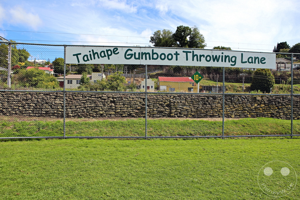 New Zealand North Island - Taihape Gumboot Throwing Lane