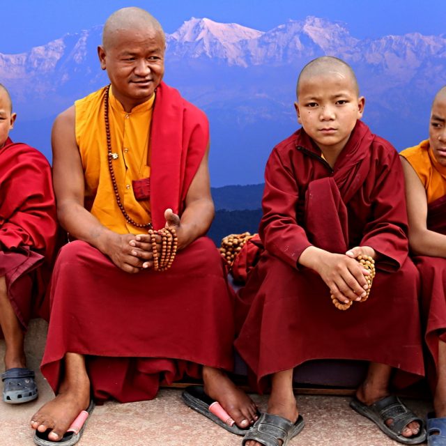 Nepal - Kathmandu - buddhistic monk