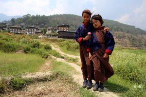 Bhutan - Teoprongchu - school kids