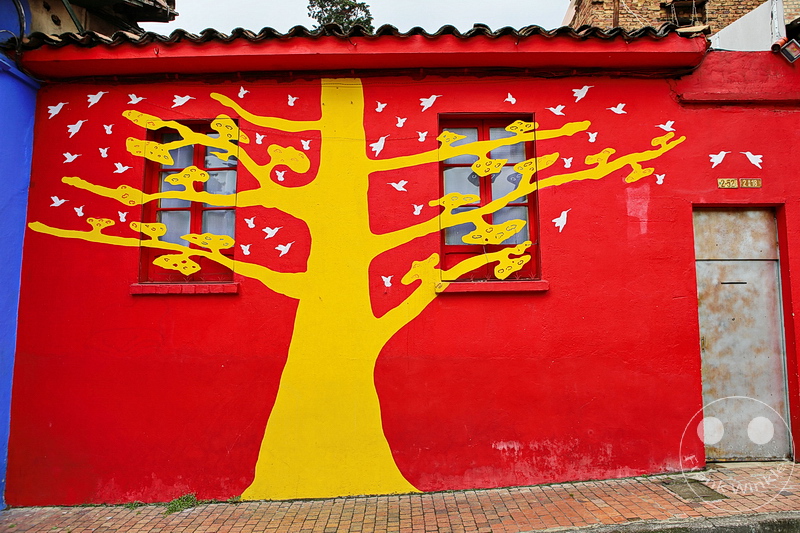 Kolumbien - Bogota - Calle 8 - Wandmalerei