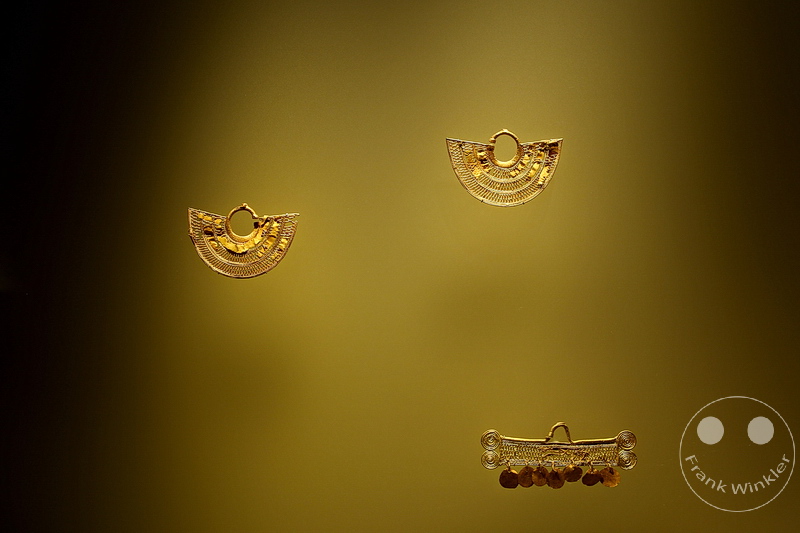Kolumbien - Bogota - Goldmuseum - Museo del Oro - praekolumbische Fundstuecke