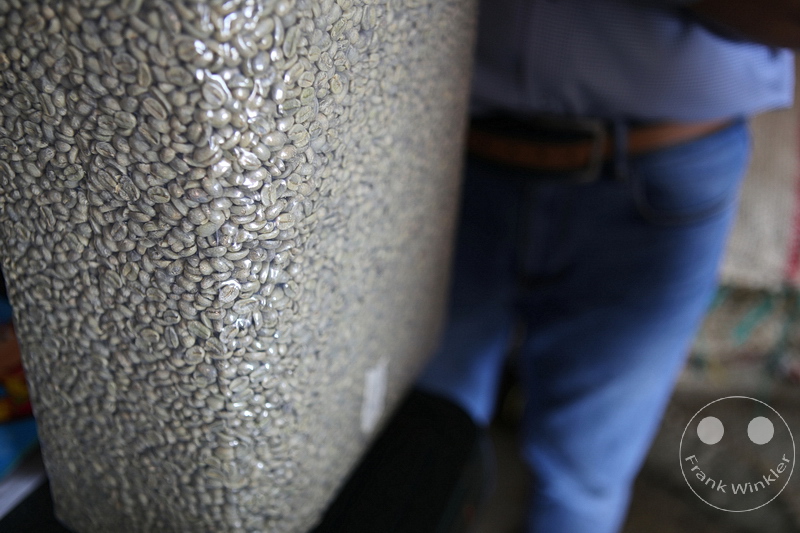 Kolumbien - Kaffeezone - Buenavista - Cafe San Alberto - Kaffeesaecke