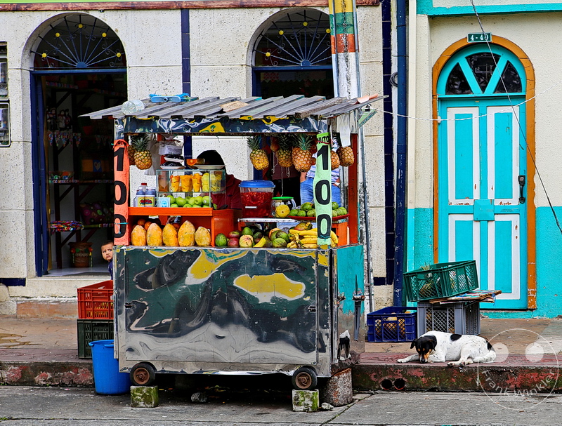 Kolumbien - Kaffeezone - Fruechte - Street food