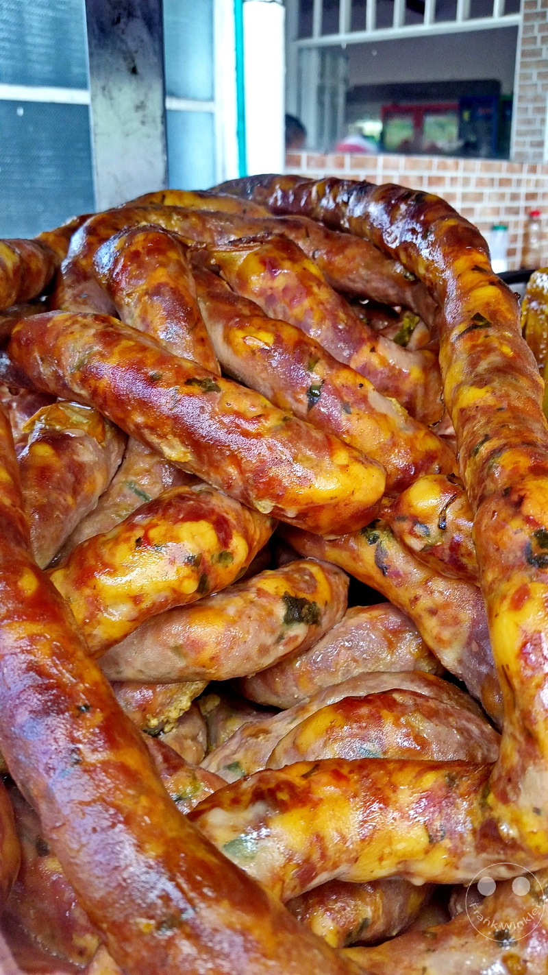 Kolumbien - Restaurante Los Reyes - Wurst - Spezialitaet