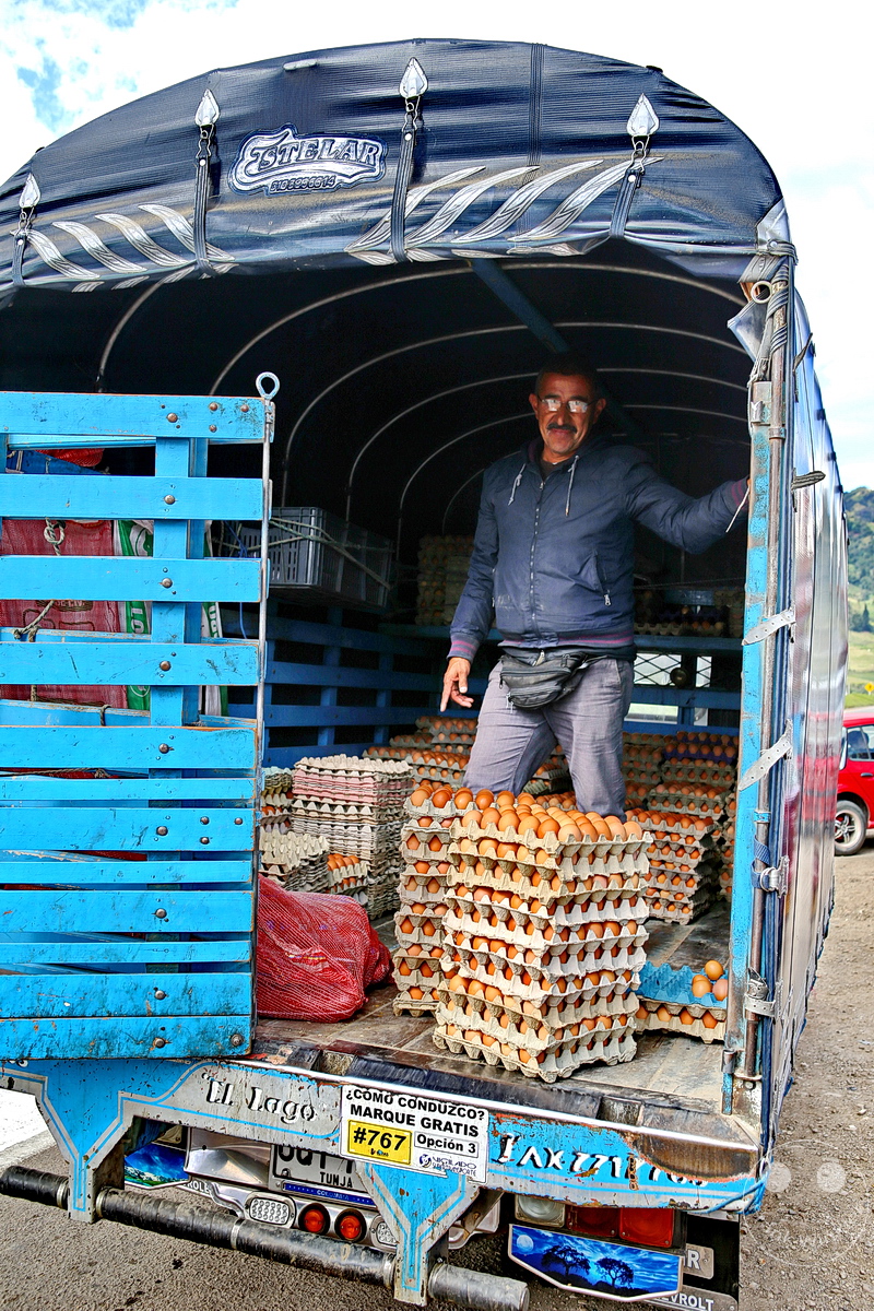 Kolumbien - Ventaquemada - LKW - Eierlieferung
