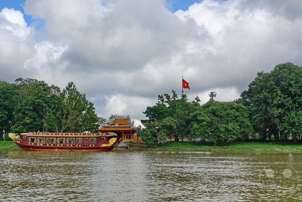 Vietnam - Hue - Traditional Dragon Boat on the Perfume River in Hue