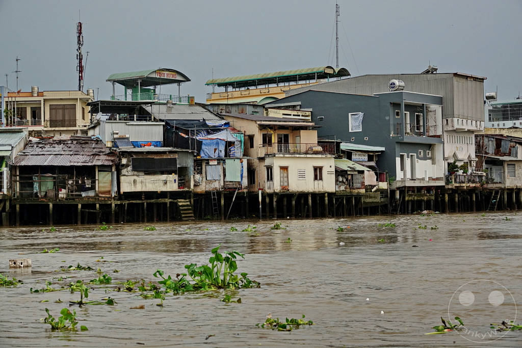 Vietnam - Mekong - Pile houses