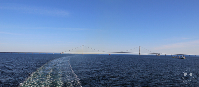 Kiel-Oslo Color Line Ferry - Denmark - Great Belt bridge - store