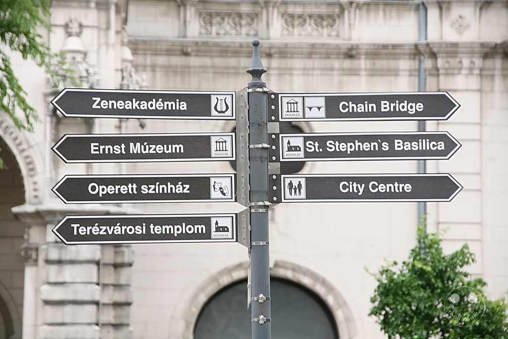 Ungarn - Budapest - Signpost