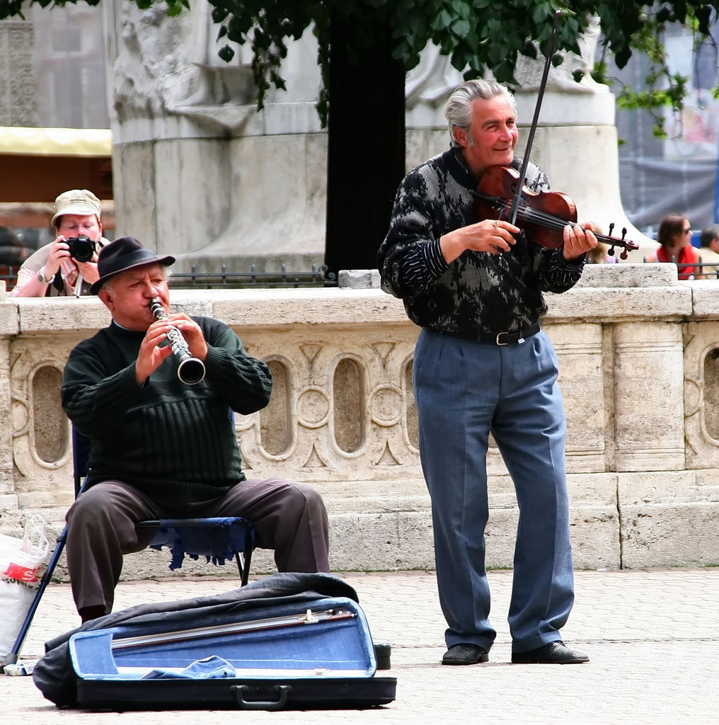 Ungarn - Budapest - Street musician