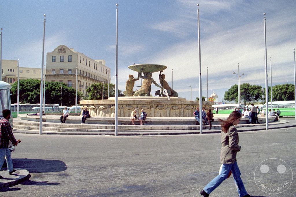 Malta -Valletta - Triton Fountain