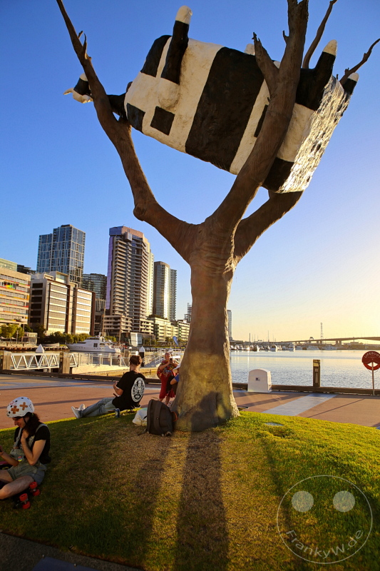 Australia - Melbourne - Docklands - “Cow Up a Tree” by John Kelly