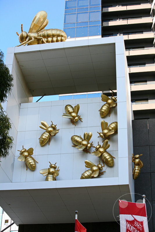 Australia - Melbourne - Eureka Tower - sculpture "Queen bee" by Richard Stringer