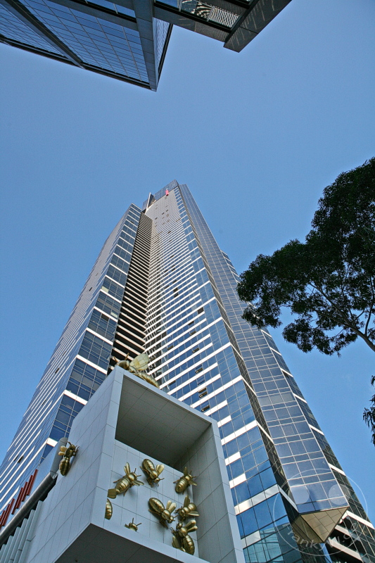 Australia - Melbourne - Eureka Tower - sculpture "Queen bee" by Richard Stringer