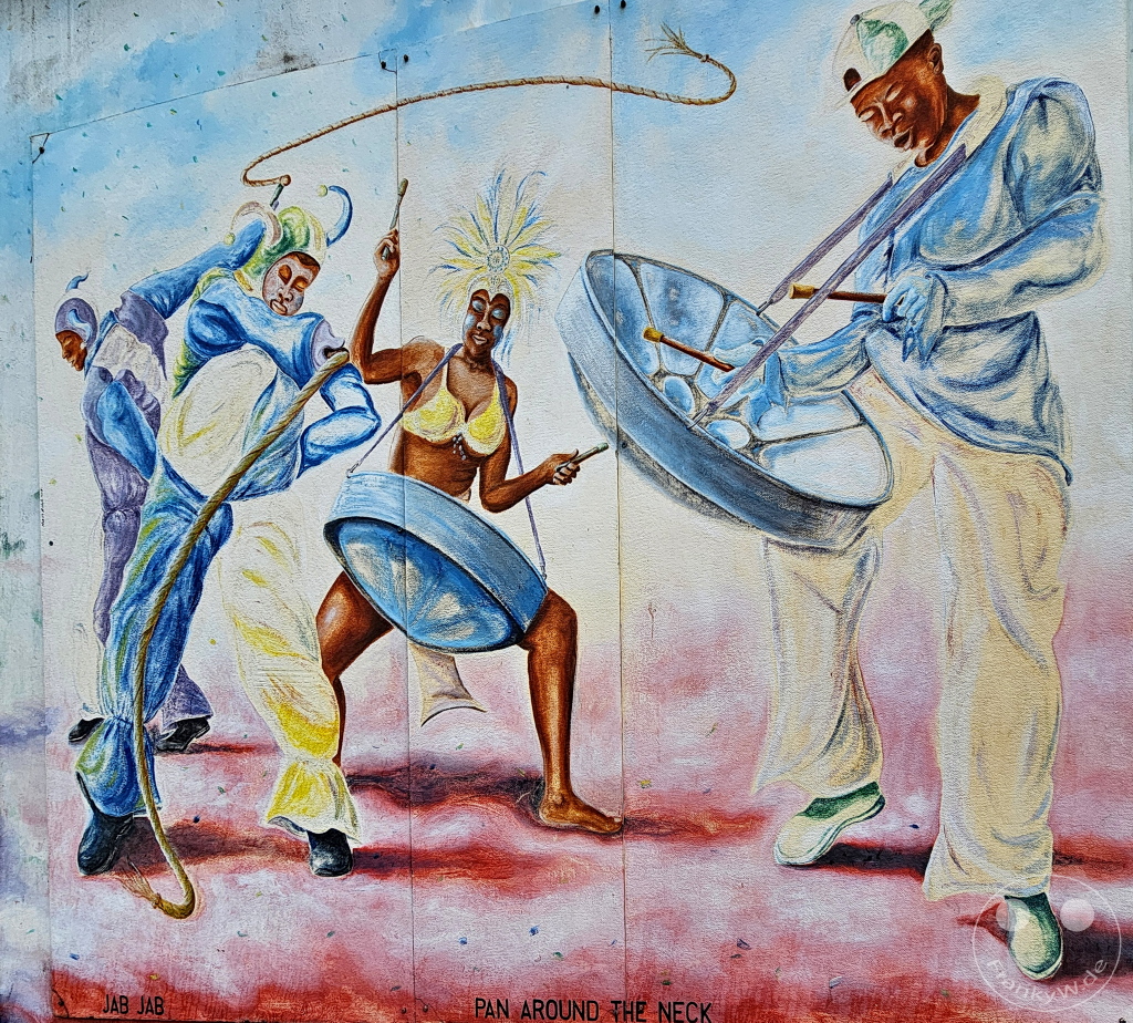 Tobago - Scarborough Botanical Garden - Mural painting