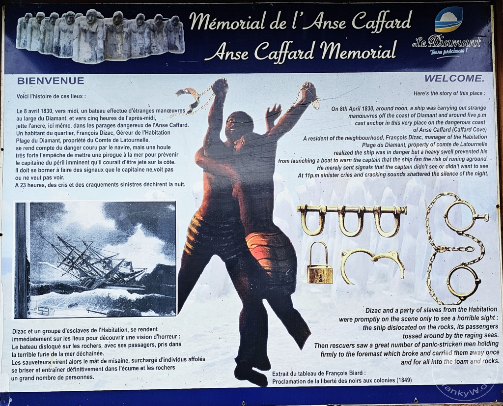 Martinique - Anse Caffard Memorial