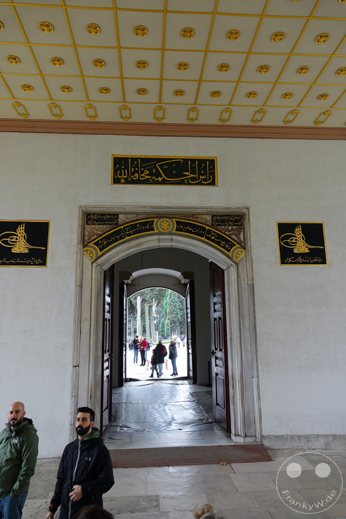 Turkey - Istanbul - Topkapi Palace - Babüssaade is the last gate of the palace. The Sultan's private residence began with this door