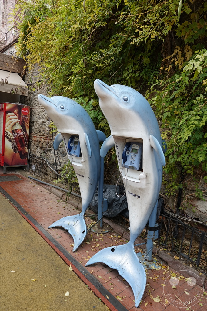 Turkey - Istanbul - Ortaköy - Dolphin telephone kiosk
