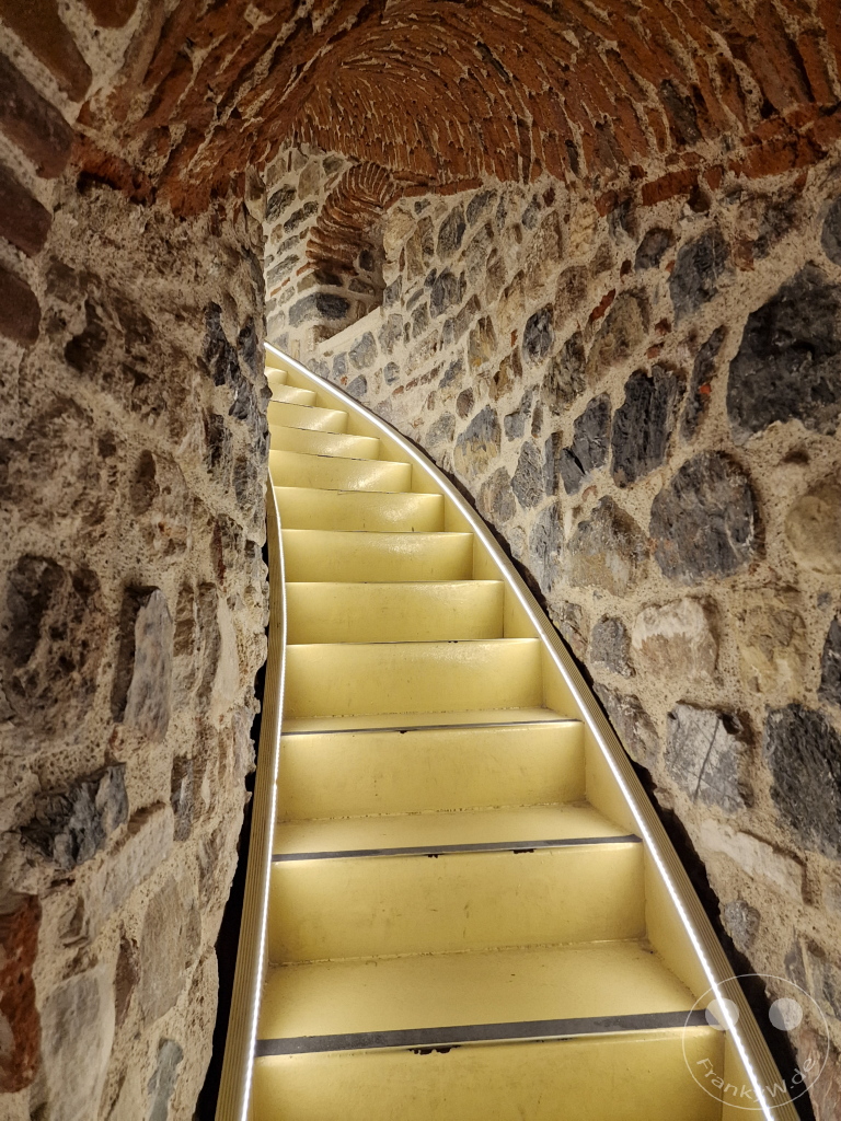 Turkey - Istanbul - Stairs leading to the top of the Galata Tower