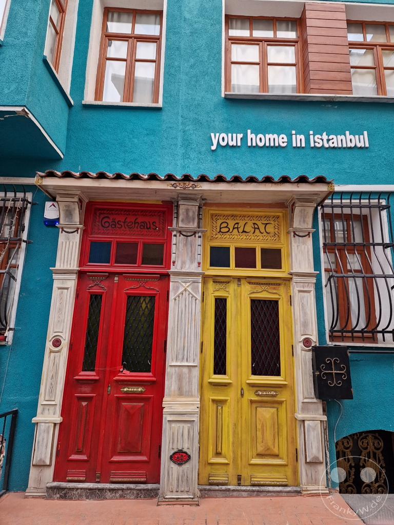 Turkey - Istanbul - Colorful historic houses in the old Balat district