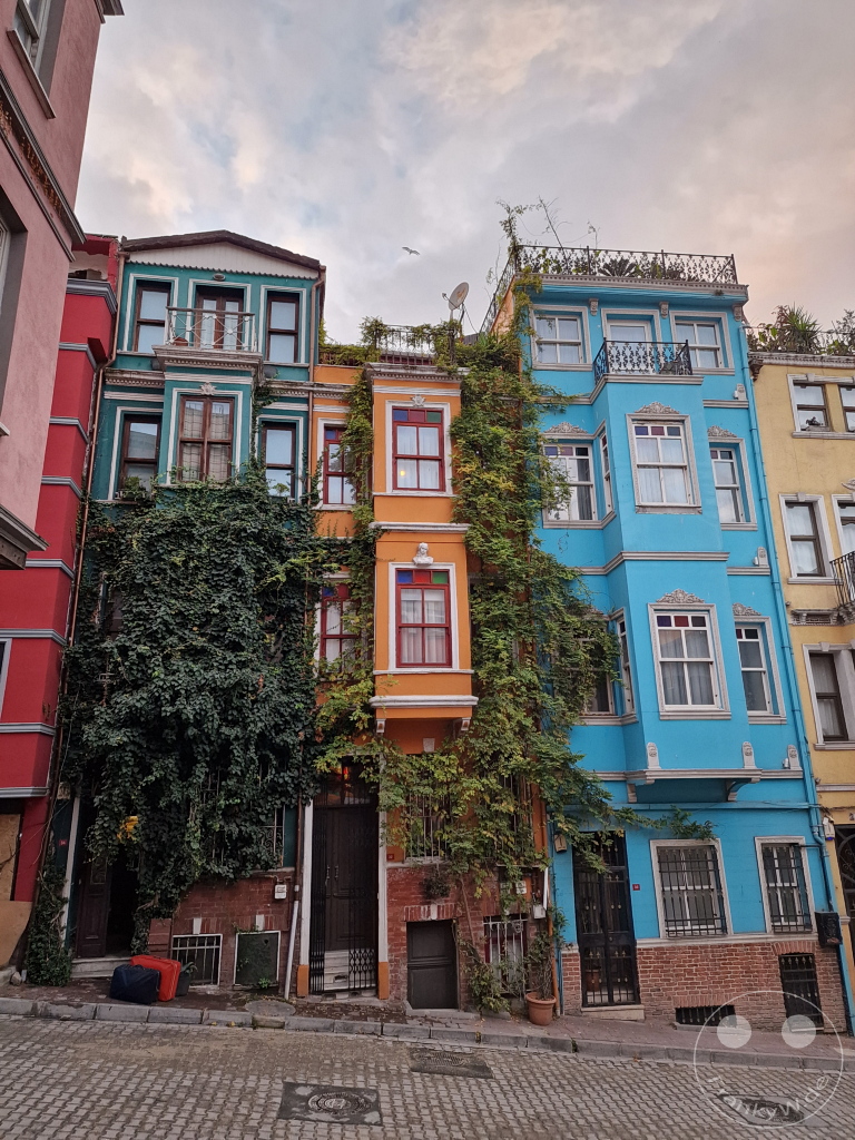 Turkey - Istanbul - Colorful historic houses in the old Balat district