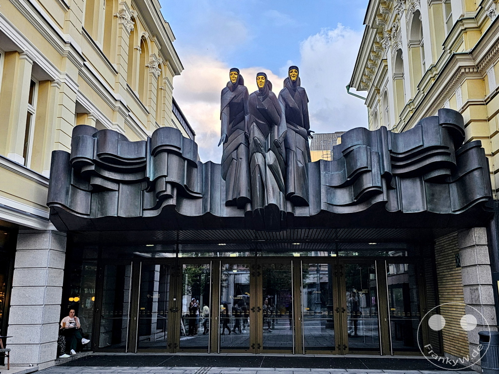 Litauen - Vilnius - Litauisches Nationaltheater mit drei Musen