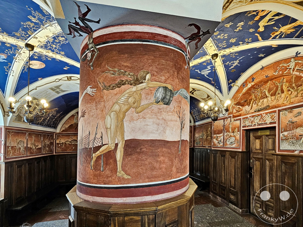 Litauen - Vilnius - Universität - Wandgemälde im Aistensaal der Fakultät für Philologie - Petras Repšys