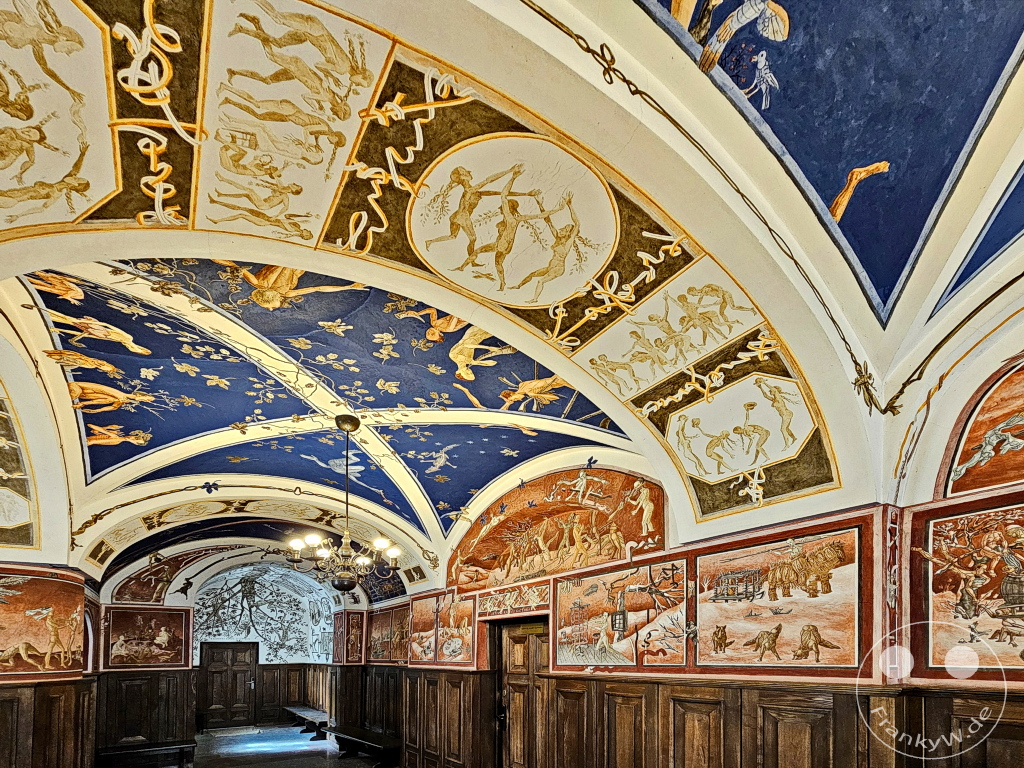 Litauen - Vilnius - Universität - Wandgemälde im Aistensaal der Fakultät für Philologie - Petras Repšys