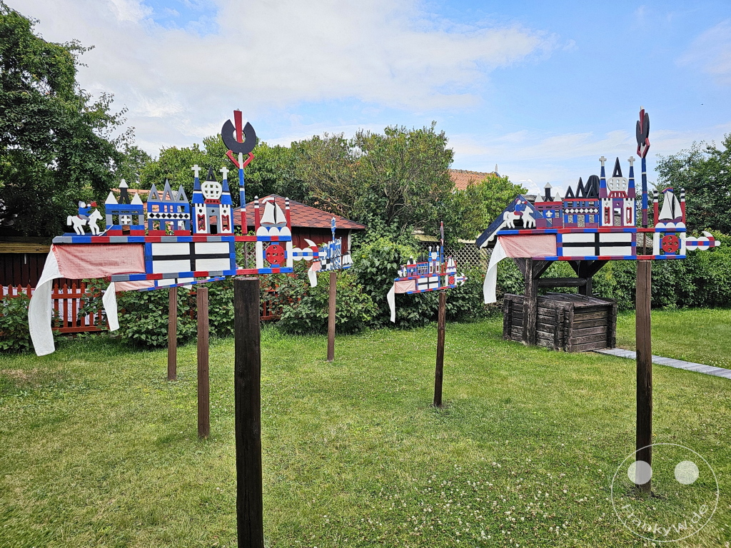 Litauen - Kurische Nehrung - Nida - Ethnographisches Fischerdorf - Gehöft der Nida-Fischer