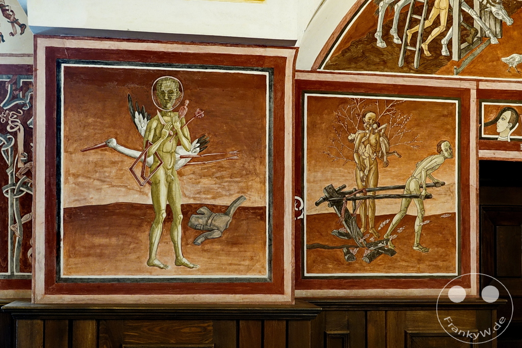 Litauen - Vilnius - Universität - Wandgemälde im Aistensaal der Fakultät für Philologie - Petras Repšys