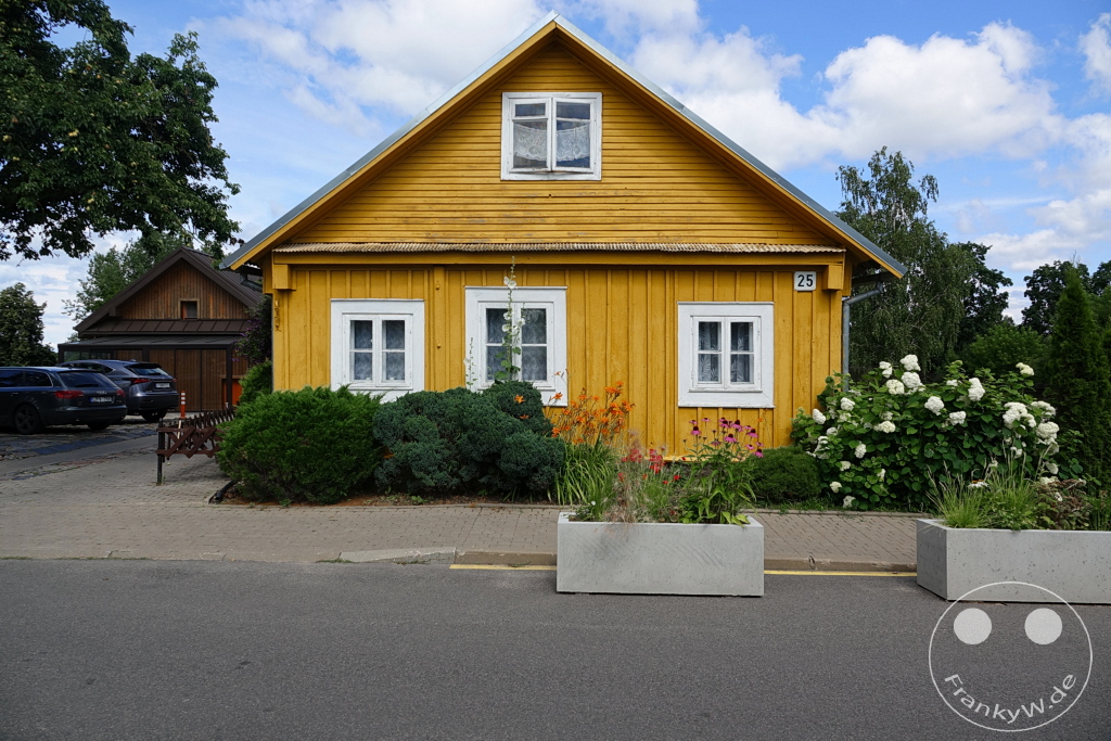 Litauen - Trakai - Farbige Holzhäuser der Karäer