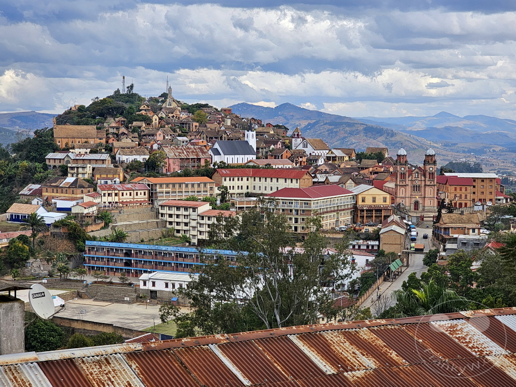 Madagaskar - Fianarantsoa - Blick über die Stadt