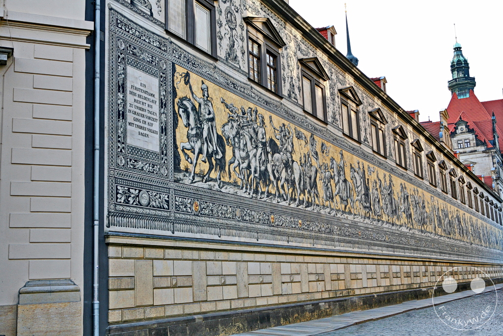 Deutschland - Dresden - Fürstenzug - größtes Porzellanwandbild der Welt