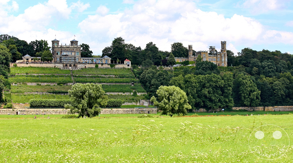 Deutschland - Dresden - Elbschlösser Lingnerschloss und Schloss Eckberg