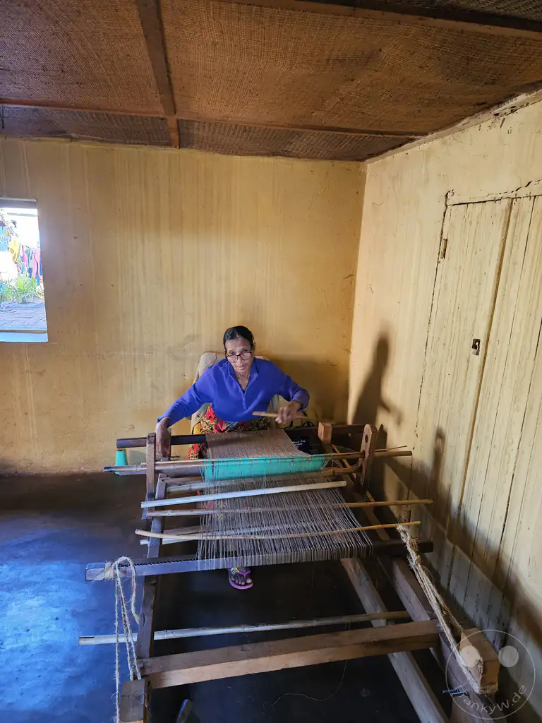 Madagaskar - Ambalavao - Seide-Verarbeitung