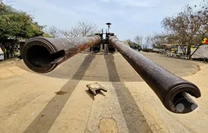 Senegal - Dakar - Insel Gorée -UNESCO-Weltkulturerbe - Küstengeschütz-Batterie (Batterie du Castel)