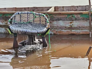 Senegal - Dakar - Lac Rose - pinker Salzsee - Salzabbau im See