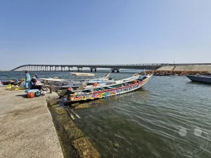 Senegal - Foundiougne - Brücke - Fischerboote