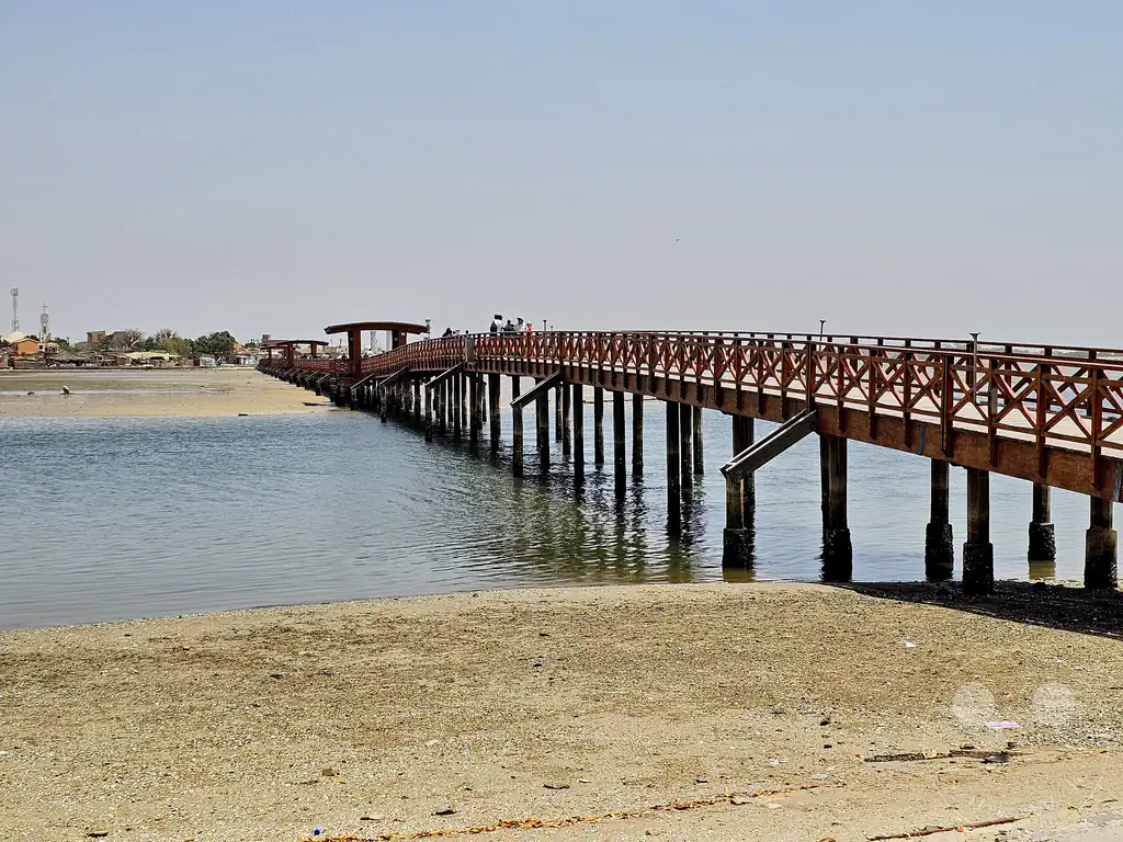 Senegal - Insel Fadiouth - Muschelinsel - Brücke zur Insel