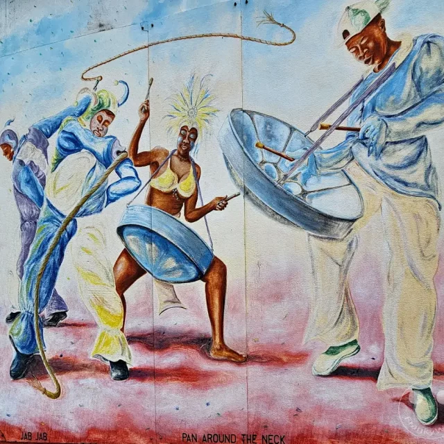 Tobago - Scarborough Botanical Garden - Mural painting