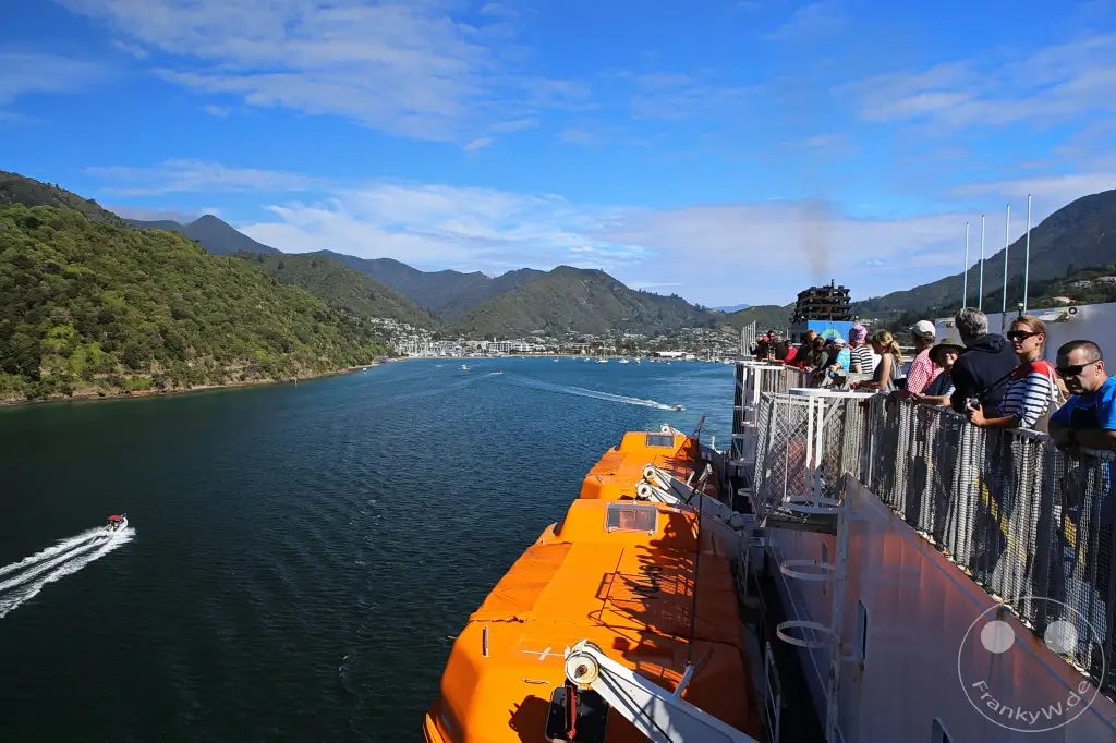 New Zealand South Island - Interislander Cook Strait Ferry - Picton