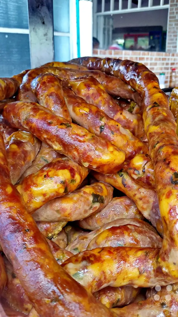 Kolumbien - Restaurante Los Reyes - Wurst - Spezialitaet
