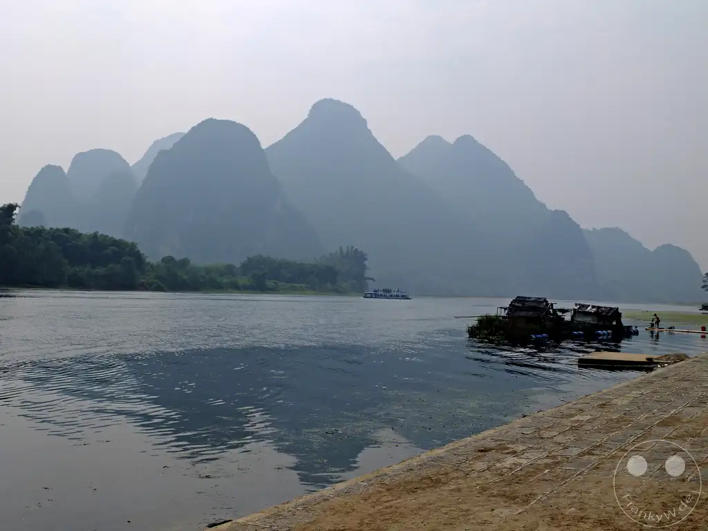 China - Yangshuo - The Yellow Cloth Shoal, a famous stretch of the Li River near the town of Xingping